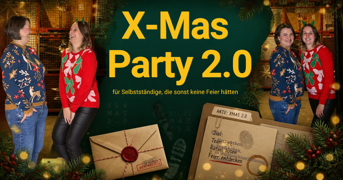 X-Mas Party für Selbstständige – Weihnachtsfeier mit Escape-Rätsel